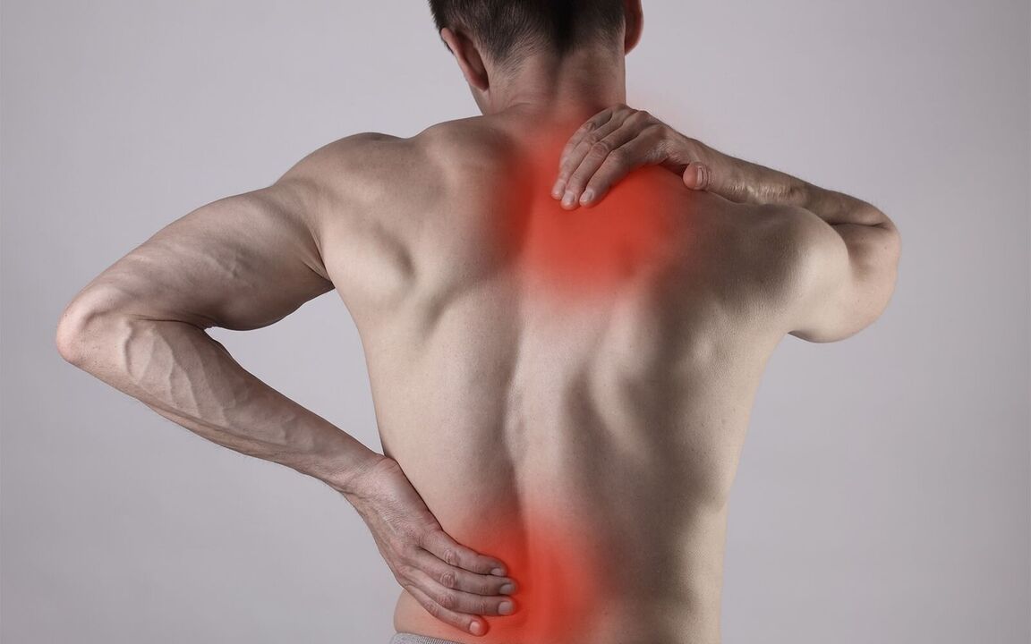 El dolor de espalda es un signo de enfermedades del sistema musculoesquelético. 