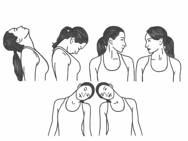 Ejercicios médicos para osteocondosis de la columna cervical